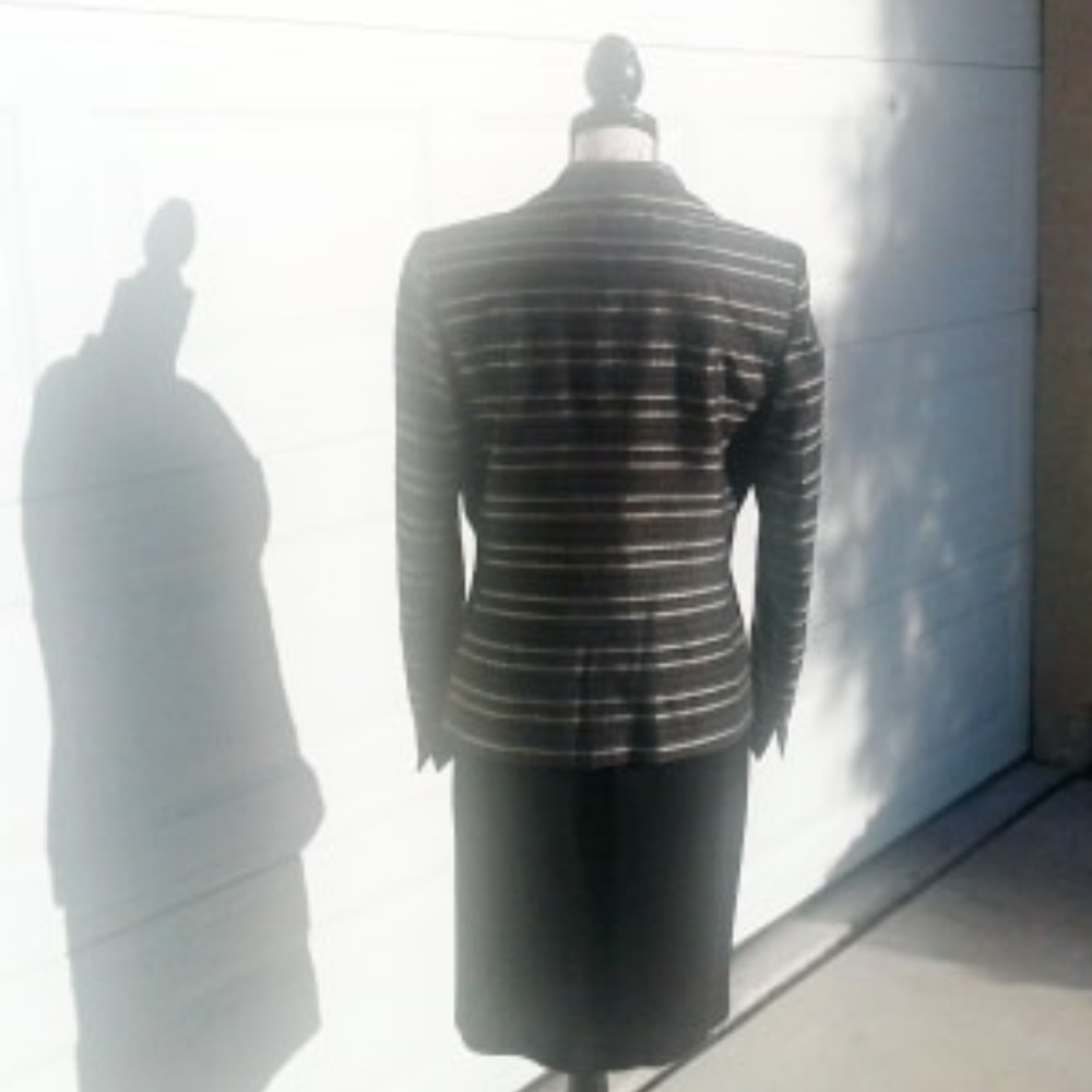 Euc Patchwork Ribbon Jacket/Blazer Size 8 - image 3